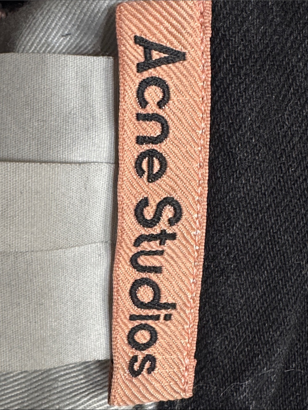 Acne Black Straight-Leg Jeans with Classic Back Pockets - Picture 7 of 7
